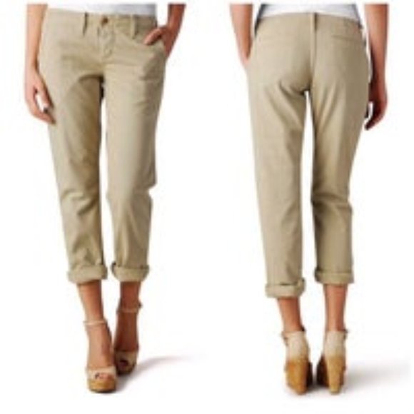 TRUE RELIGION JORDAN BOYFRIEND KHAKI PANTS SIZE 24 - Picture 1 of 7